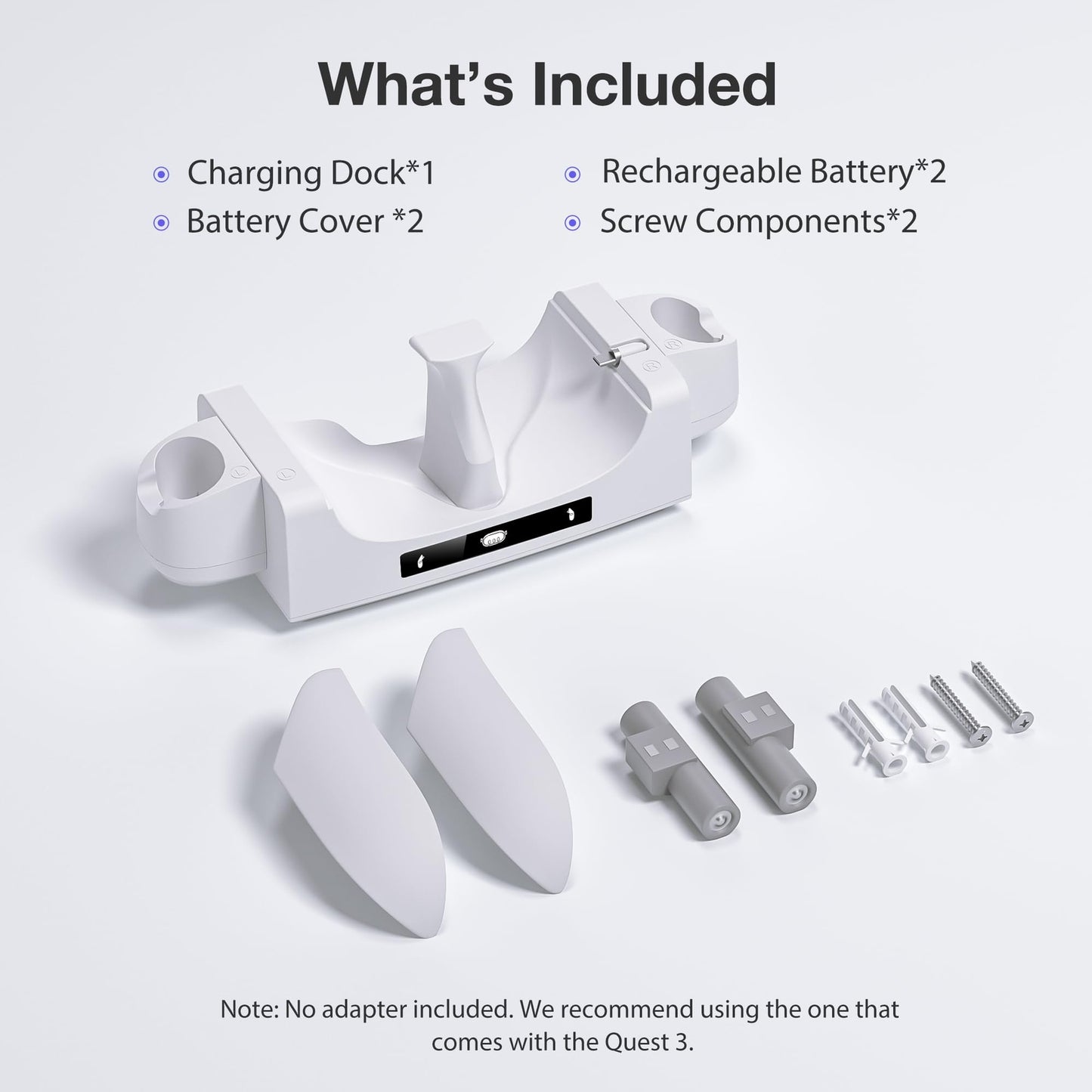 Charging Dock for Meta Quest 3 VR Headset & Controllers Accessories Storage Dock