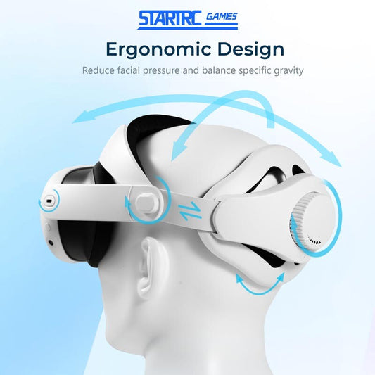 For Meta Quest 3S/3 VR Headset Adjustable Ergonomic Comfort Headband Elite Strap