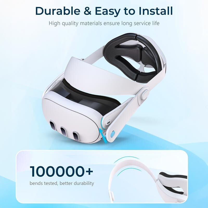For Meta Quest 3S/3 VR Headset Adjustable Ergonomic Comfort Headband Elite Strap