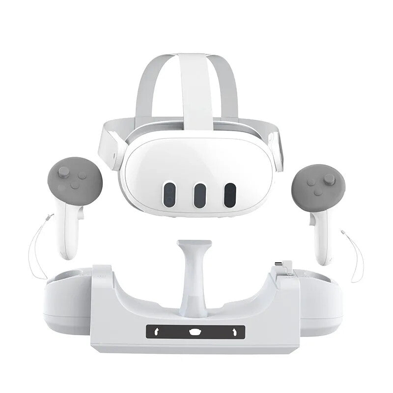 Charging Dock for Meta Quest 3 VR Headset & Controllers Accessories Storage Dock