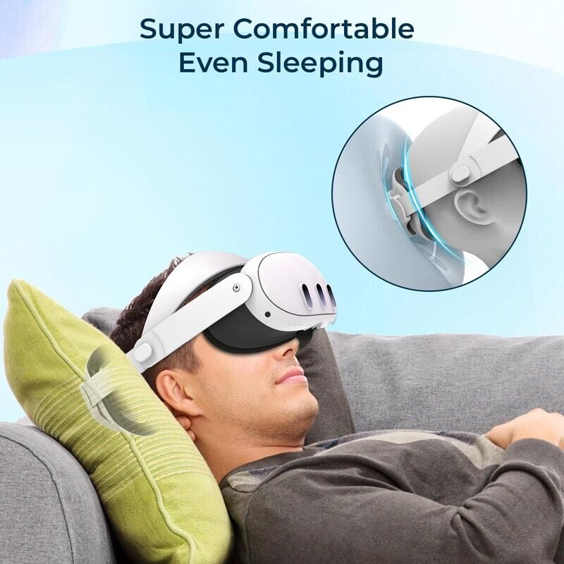 For Meta Quest 3S/3 VR Headset Adjustable Ergonomic Comfort Headband Elite Strap