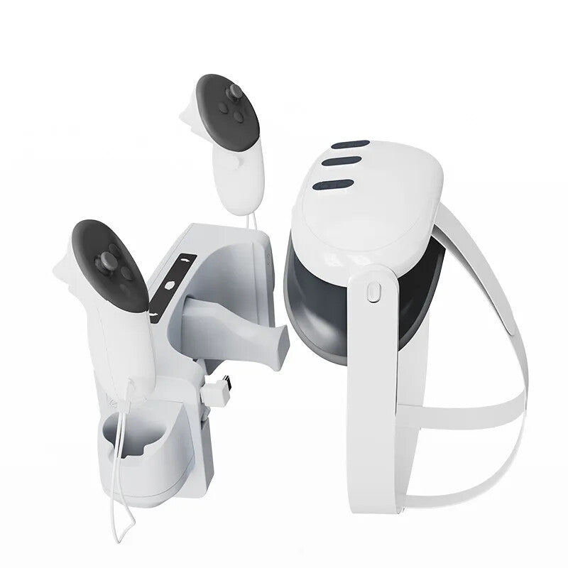 For Meta Quest 3 VR Headset Controller Accessories Quick Charging Station Dock