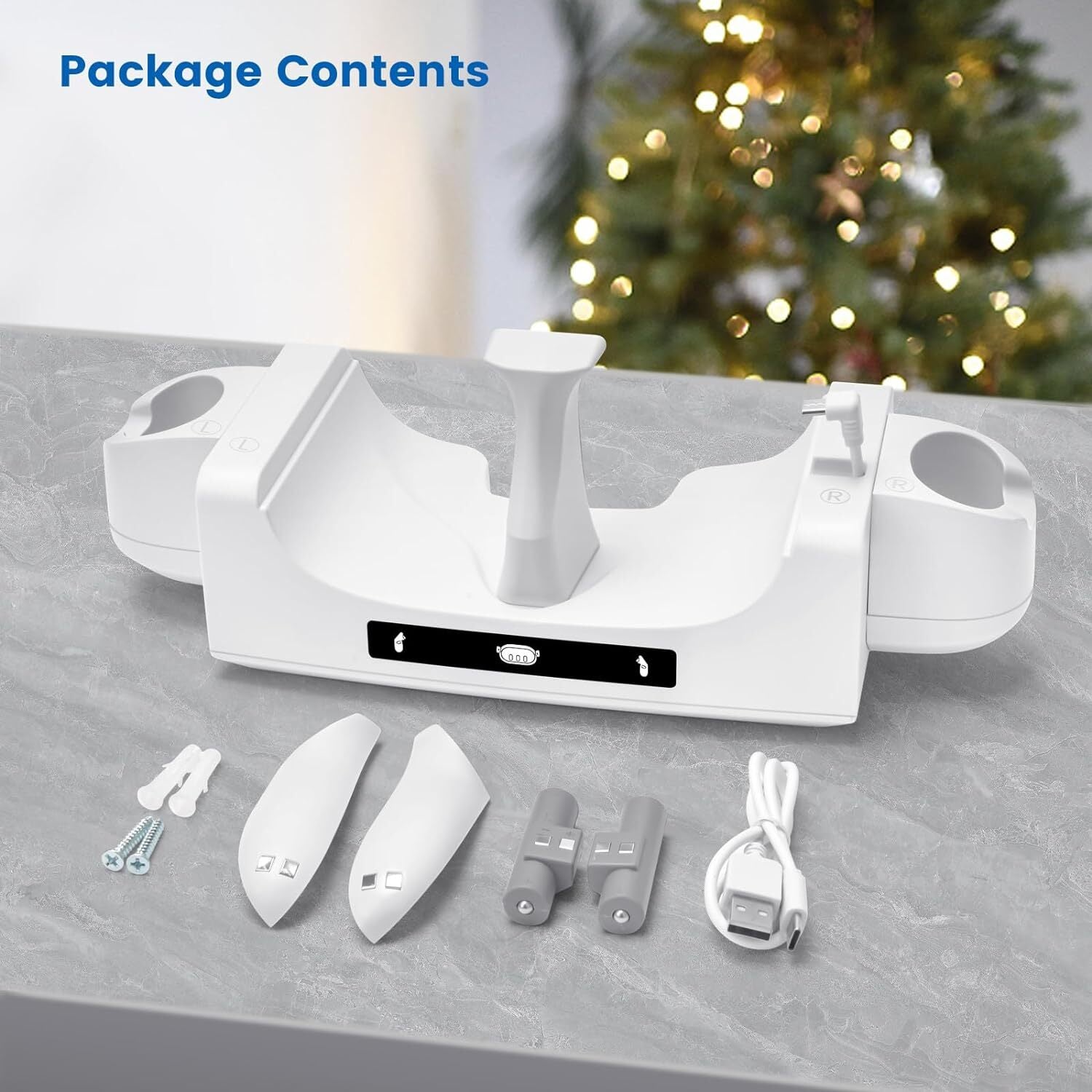 For Meta Quest 3 VR Headset Controller Accessories Quick Charging Station Dock
